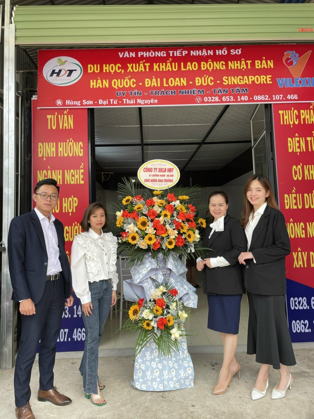 Văn phòng đại diện tại Thái Nguyên của công ty HDT có vị trí thuận lợi, đáp ứng mọi nhu cầu cần được hỗ trợ, giải đáp thắc mắc về XKLĐ và du học của mọi đối tượng.